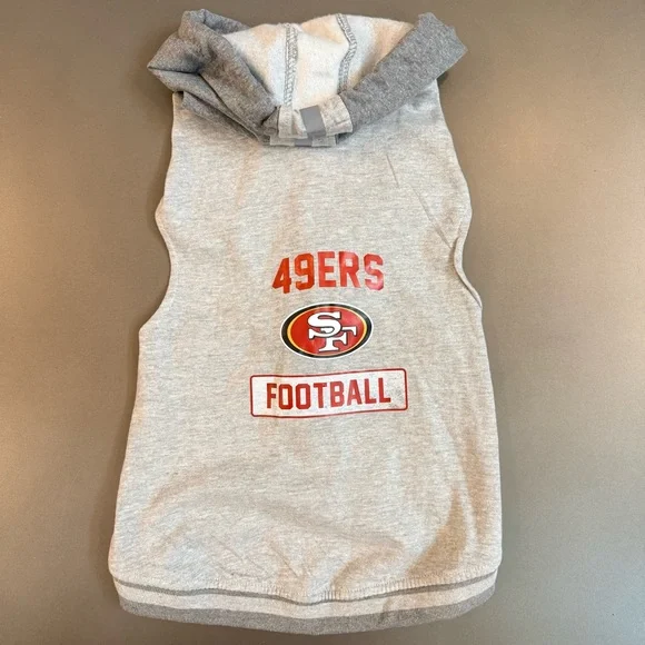 NWT NFL 49ers Pet Hooded Crewneck - Size XL - Picture 4 of 6